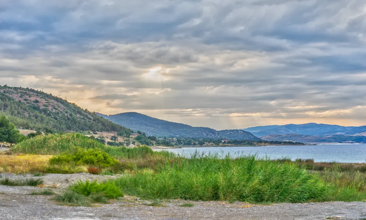 Lake Salda from the hills