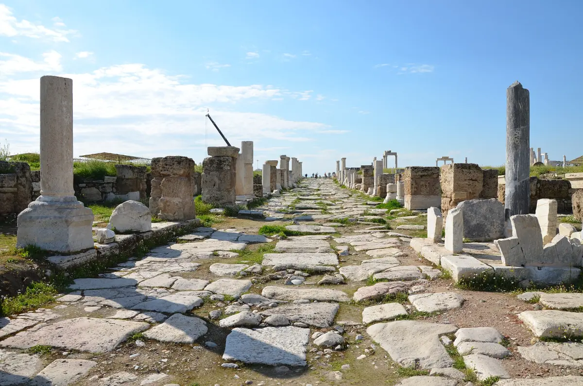 A colonnaded street in Laodicea