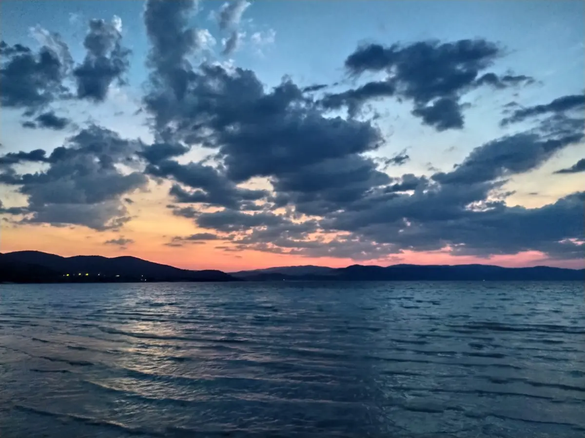Sunset over Lake Salda